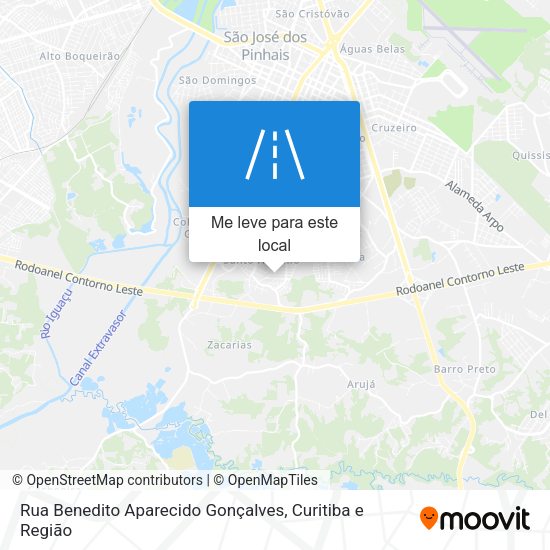 Rua Benedito Aparecido Gonçalves mapa