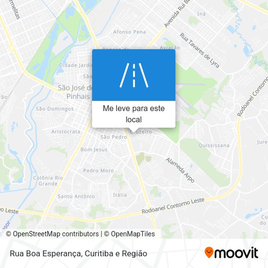 Rua Boa Esperança mapa