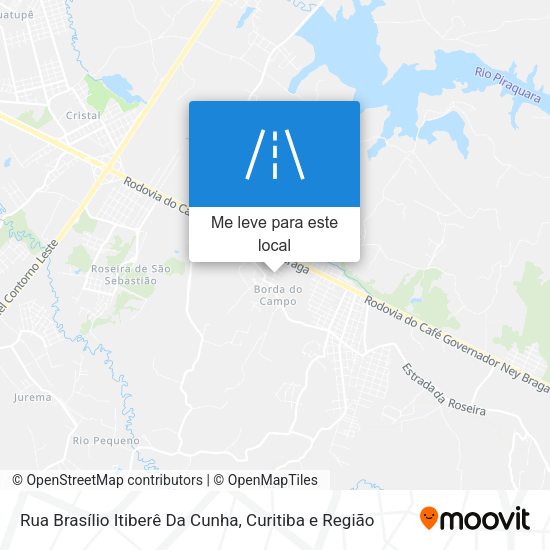 Rua Brasílio Itiberê Da Cunha mapa