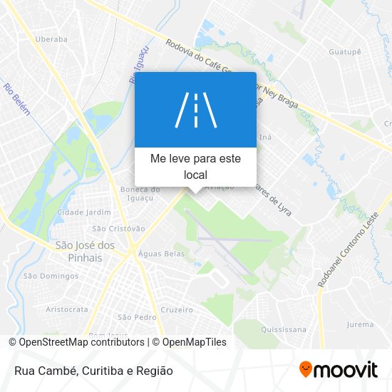 Rua Cambé mapa