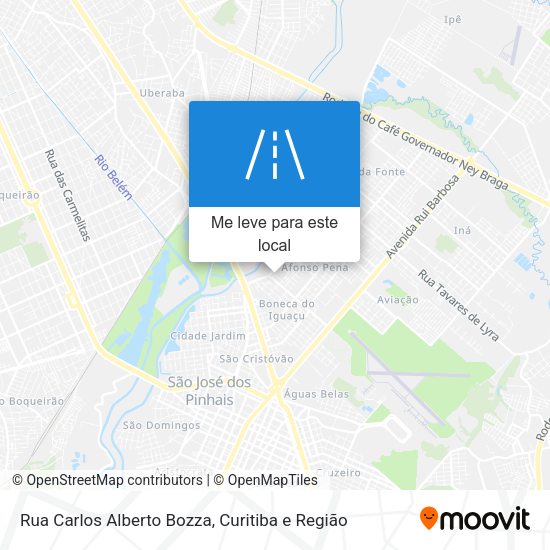 Rua Carlos Alberto Bozza mapa