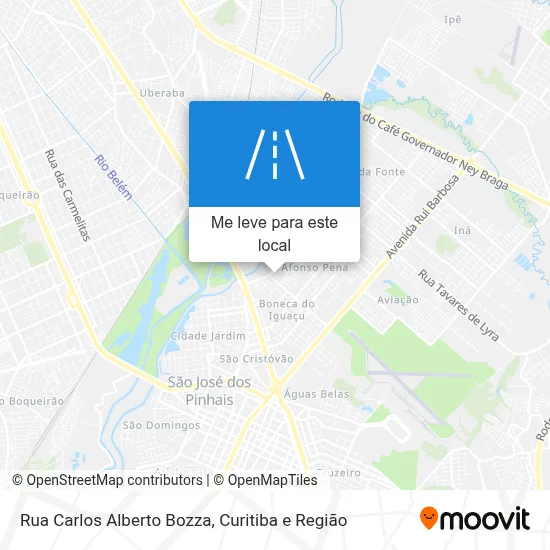 Rua Carlos Alberto Bozza mapa