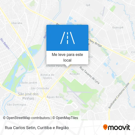 Rua Carlos Setin mapa