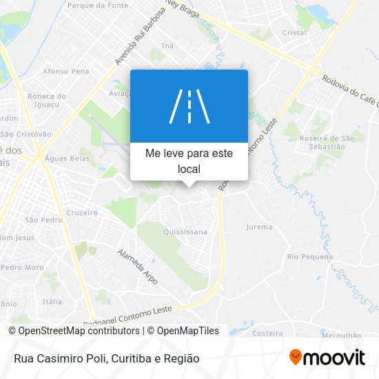 Rua Casimiro Poli mapa