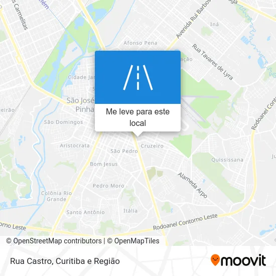 Rua Castro mapa