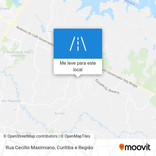 Rua Cecílio Maximiano mapa
