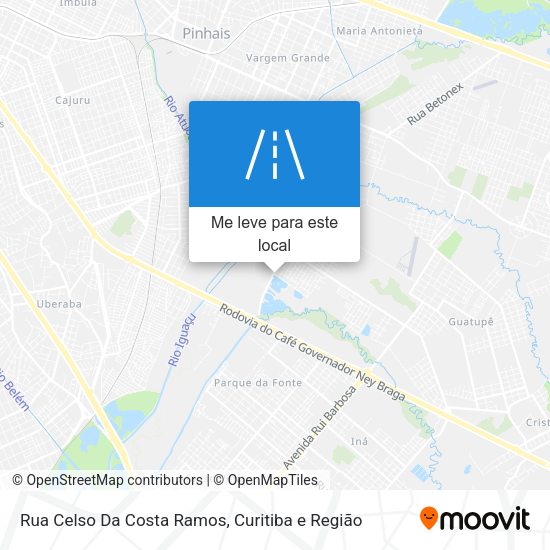Rua Celso Da Costa Ramos mapa