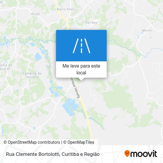 Rua Clemente Bortolotti mapa