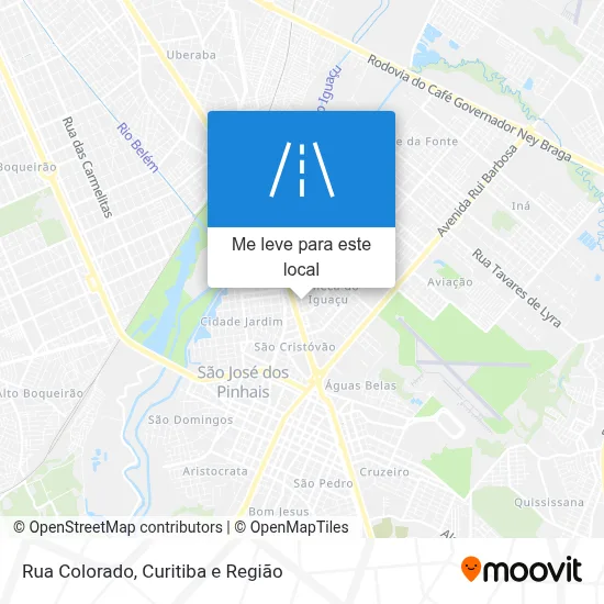 Rua Colorado mapa