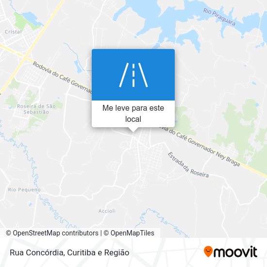 Rua Concórdia mapa