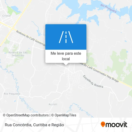 Rua Concórdia mapa