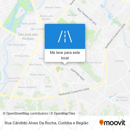 Rua Cândido Alves Da Rocha mapa