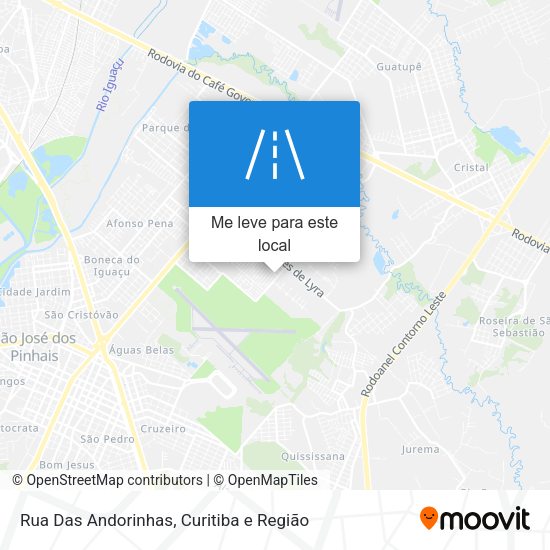 Rua Das Andorinhas mapa