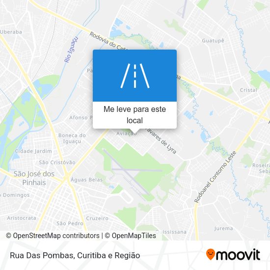 Rua Das Pombas mapa
