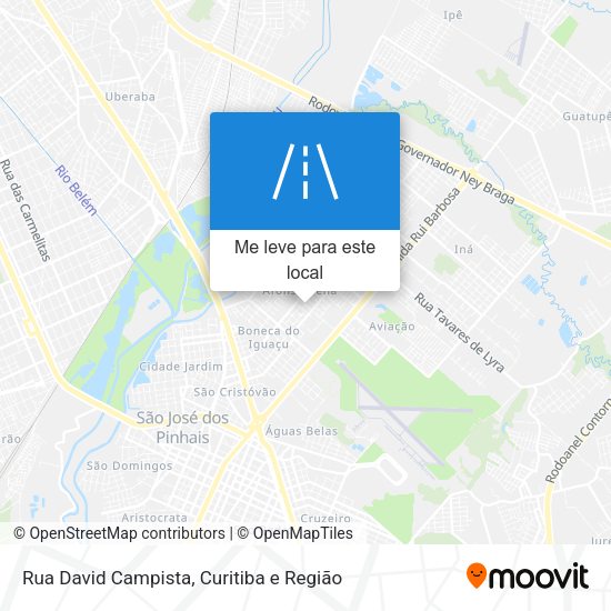 Rua David Campista mapa