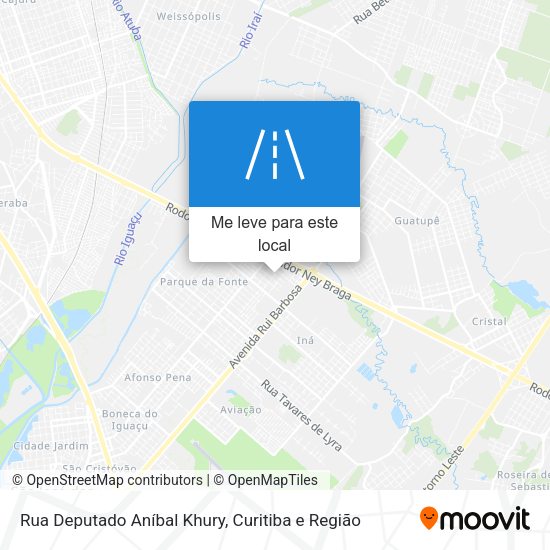 Rua Deputado Aníbal Khury mapa