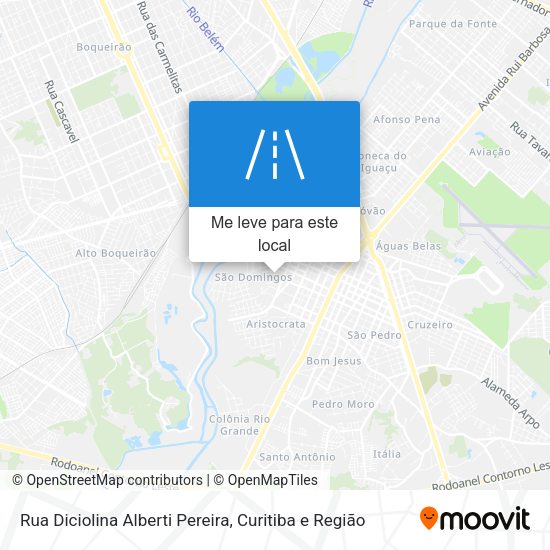 Rua Diciolina Alberti Pereira mapa