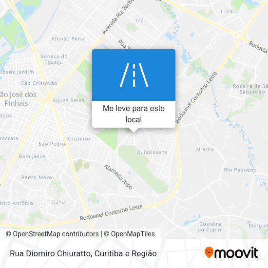 Rua Diomiro Chiuratto mapa