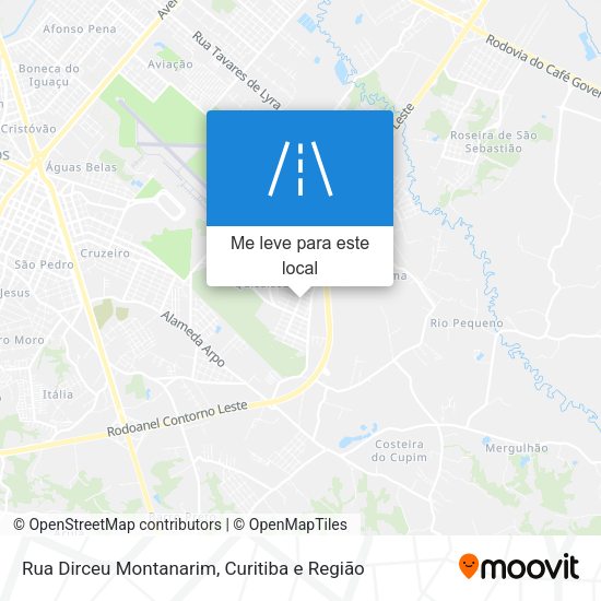 Rua Dirceu Montanarim mapa