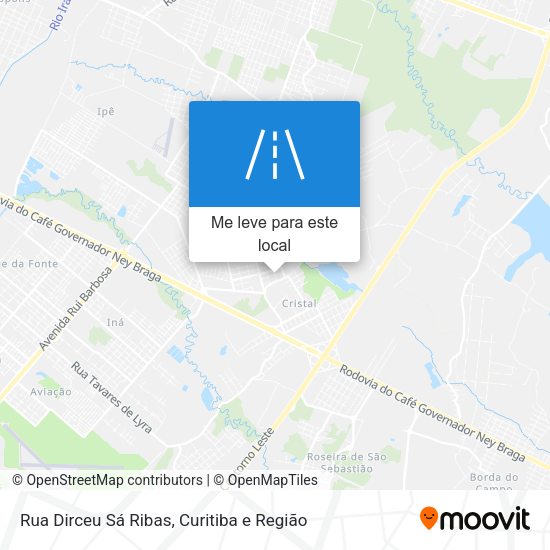 Rua Dirceu Sá Ribas mapa