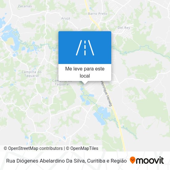 Rua Diógenes Abelardino Da Silva mapa
