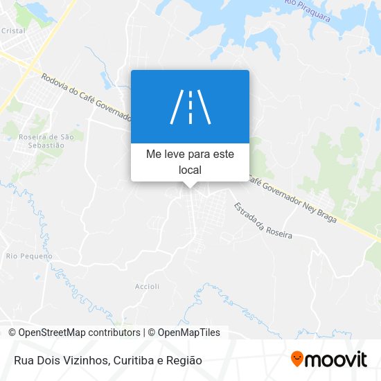 Rua Dois Vizinhos mapa