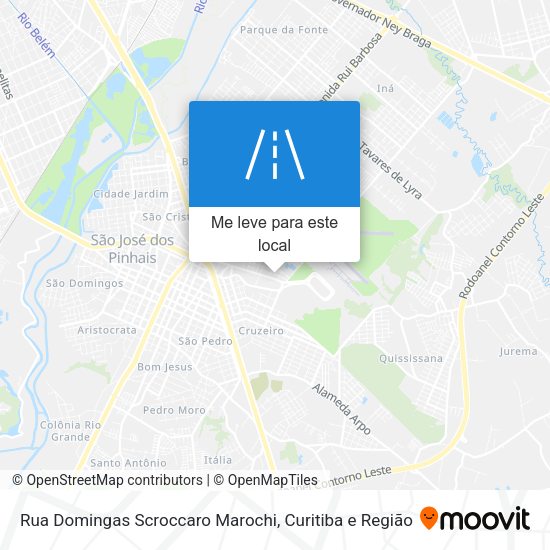 Rua Domingas Scroccaro Marochi mapa