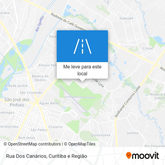 Rua Dos Canários mapa
