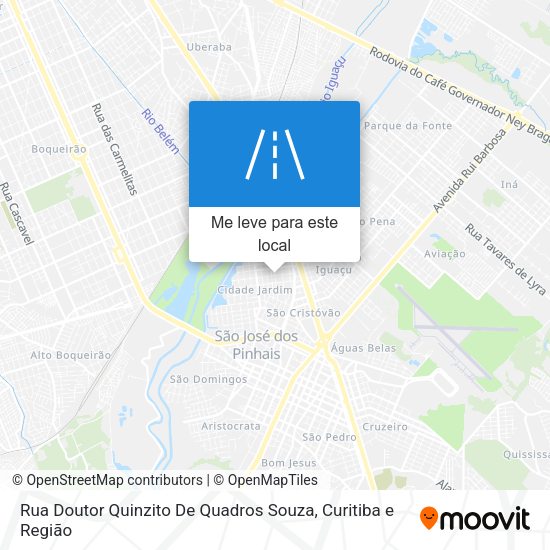 Rua Doutor Quinzito De Quadros Souza mapa