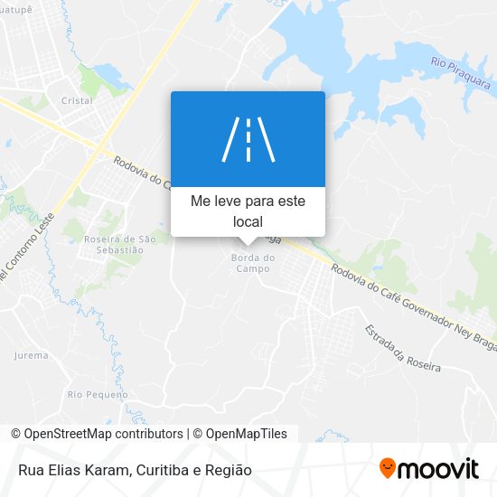 Rua Elias Karam mapa
