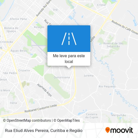 Rua Eliud Alves Pereira mapa