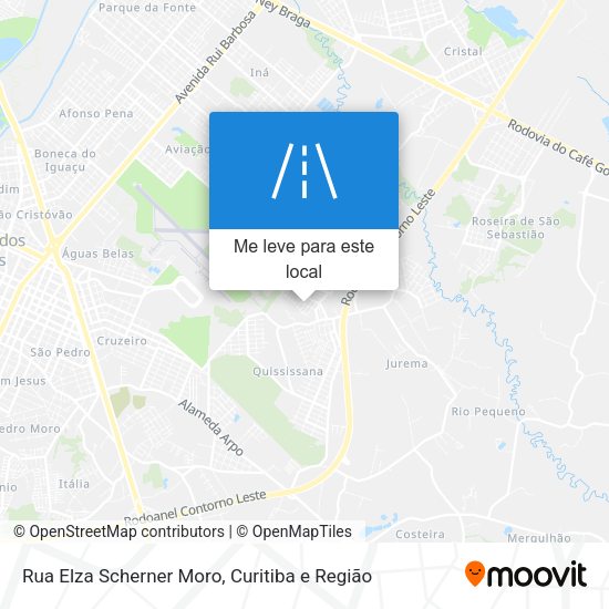Rua Elza Scherner Moro mapa