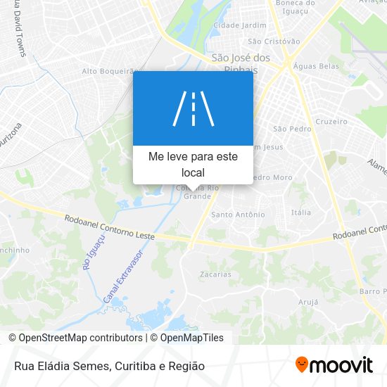 Rua Eládia Semes mapa