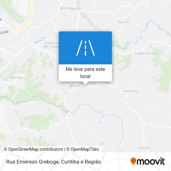 Rua Emerson Greboge mapa