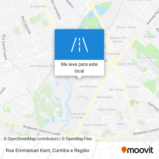Rua Emmanuel Kant mapa