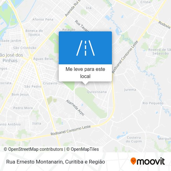Rua Ernesto Montanarin mapa
