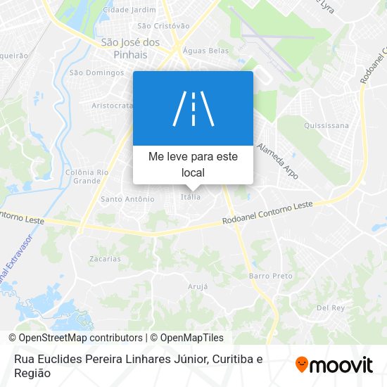Rua Euclides Pereira Linhares Júnior mapa