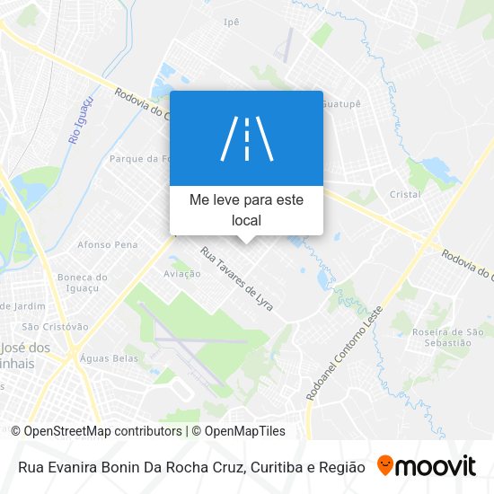 Rua Evanira Bonin Da Rocha Cruz mapa