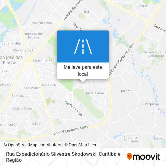 Rua Expedicionário Silvestre Skodowski mapa