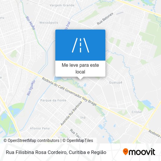 Rua Filisbina Rosa Cordeiro mapa