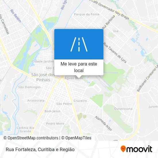 Rua Fortaleza mapa