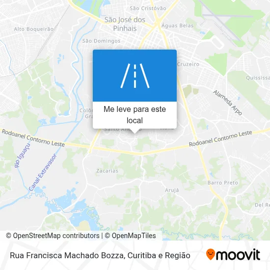 Rua Francisca Machado Bozza mapa