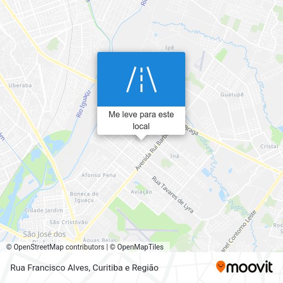 Rua Francisco Alves mapa