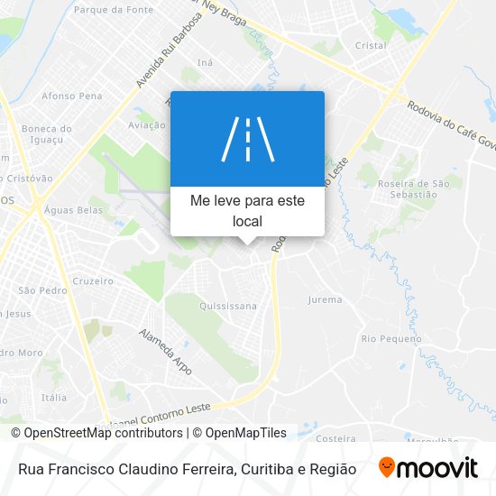 Rua Francisco Claudino Ferreira mapa