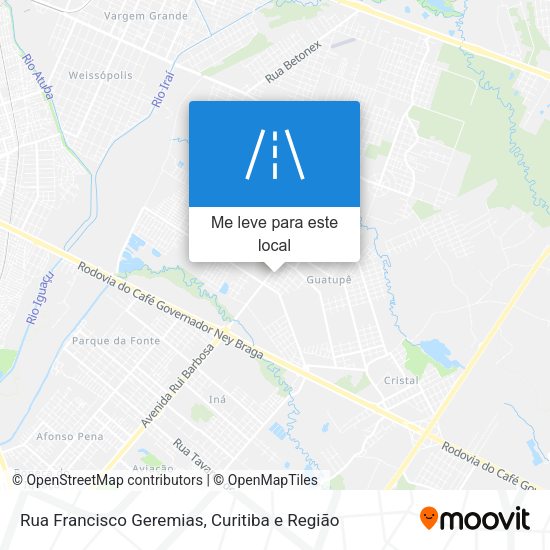 Rua Francisco Geremias mapa