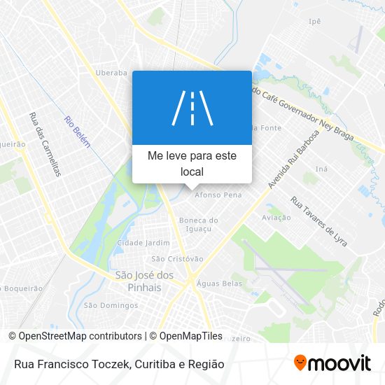 Rua Francisco Toczek mapa