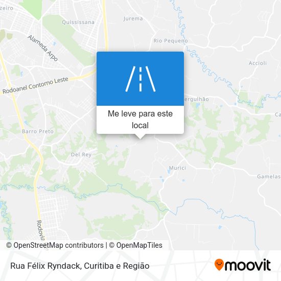 Rua Félix Ryndack mapa