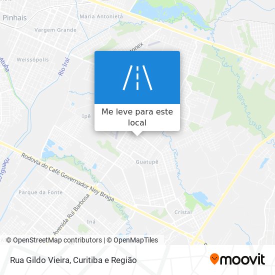 Rua Gildo Vieira mapa