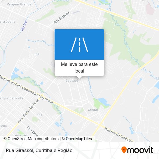 Rua Girassol mapa