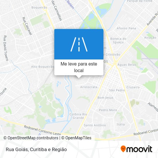 Rua Goiás mapa